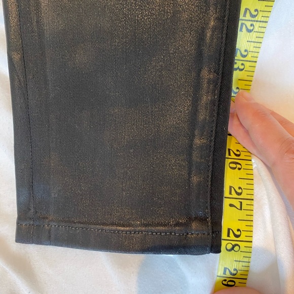 NWT GOOD AMERICAN Good Legs Black coated skinny jeans size 4/27 - Picture 8 of 9